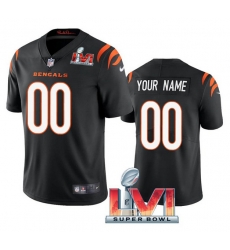 Men Women Youth Cincinnati Bengals ACTIVE PLAYER Custom 2022 Black Super Bowl LVI Vapor Limited Stitched Jersey