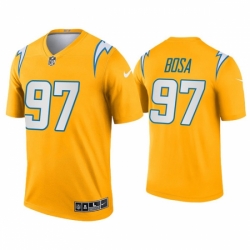 Men Women Youth Los Angeles Chargers Custom Inverted Legend Gold Jersey