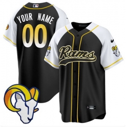 Men Los Angeles Rams Active Player Custom Black Alternate Stitched Baseball Jersey
