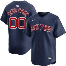 Men Women Youth Boston Red Sox Custom Stitched Jersey Navy