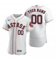 Men Women Youth Toddler Houston Astros White Custom Nike MLB Flex Base Jersey