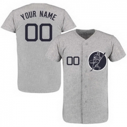 Men Women Youth Toddler All Size New York Yankees Gray Customized New Design Jersey