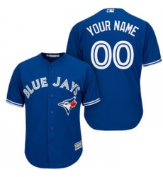 Men Women Youth All Size Toronto Blue Jays Cool Base Custom Jersey Blue 3