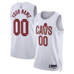 Men Women Youth Toddler CLEVELAND CAVALIERS Custom Nike NBA Stitched Jersey White