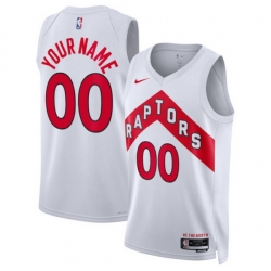 Toronto Raptors Nike Unisex Swingman Custom Jersey White Association Edition