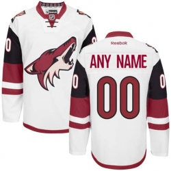 Men Women Youth Toddler NHL White Jersey - Customized Reebok Arizona Coyotes Third