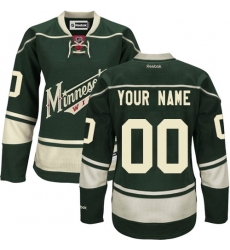 Men Women Youth Toddler Green Jersey - Customized Reebok Minnesota Wild Third  II