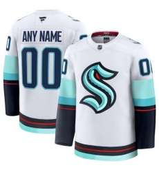 Men Women Youth Seattle Kraken Fanatics Away Premium Custom Jersey White