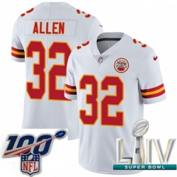 2020 Super Bowl LIV Men Nike Kansas City Chiefs #32 Marcus Allen White Vapor Untouchable Limited Player NFL Jersey