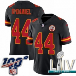 2020 Super Bowl LIV Men Nike Kansas City Chiefs #44 Dorian O'Daniel Limited Black Rush Vapor Untouchable NFL Jersey