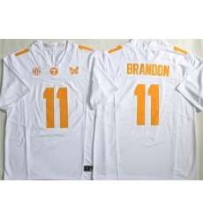 Men Tennessee Volunteers 11 Faizon Brandon White F U S E Stitched Jersey Men Tennessee Volunteers 11 Faizon Brandon White F U S E Stitched Jersey