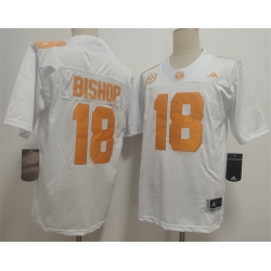Men Tennessee Volunteers  18 Desean Bishop White 2026 F U S E  Stitched Jersey