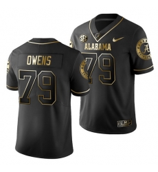 Alabama Crimson Tide Chris Rs Owens Black Golden Edition Men'S Jersey