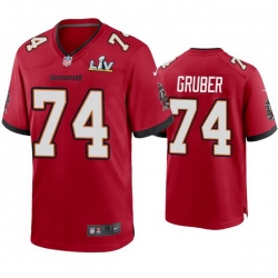Men Paul Gruber Buccaneers Red Super Bowl Lv Game Jersey