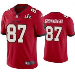 Men Rob Gronkowski Buccaneers Red Super Bowl Lv Vapor Limited Jersey
