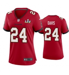 Women Carlton Davis Buccaneers Red Super Bowl Lv Game Jersey