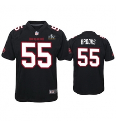 Youth Derrick Brooks Buccaneers Black Super Bowl Lv Game Fashion Jersey