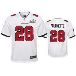 Youth Leonard Fournette Buccaneers White Super Bowl Lv Game Jersey