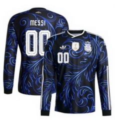 Men 00 Custom Argentina National Team adidas 2026 Away Replica Jersey Black 2 Men 00 Custom Argentina National Team adidas 2026 Away Replica Jersey Black 2