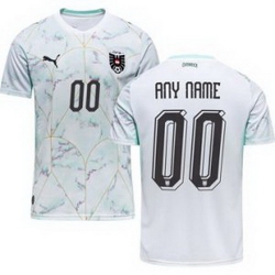 Youth 00 Austria Custom World Cup Away Replica Jersey  2