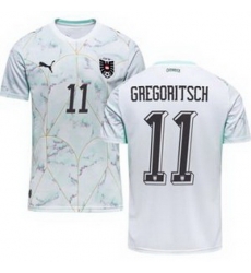 Youth 11 Austria Michael Gregoritsch World Cup Away Replica Jersey  2