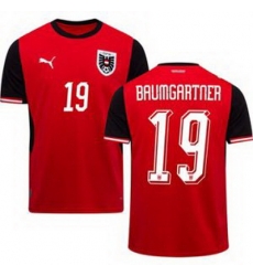Youth 19 Austria Christoph Baumgartner World Cup Away Replica Jersey  1