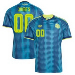 Youth Colombia Custom 2026 Away Replica Turquoise Jersey 2