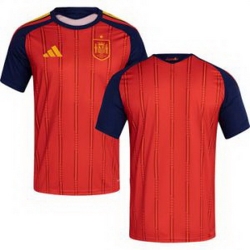 Youth 0 Spain Blank World Cup 2026 Away Replica Jersey   6