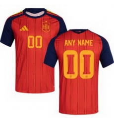Youth 00 Spain Custom World Cup 2026 Away Replica Jersey   6