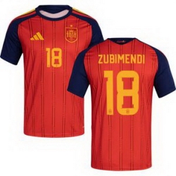 Youth 18 Spain Martin Zubimendi World Cup 2026 Away Replica Jersey   1
