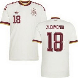Youth 18 Spain Martin Zubimendi World Cup 2026 Away Replica Jersey   2