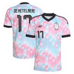 Men 17Charles De Ketelaere Belgium Jersey   2