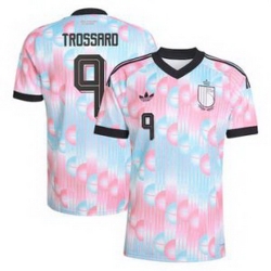 Men 9Leandro Trossard Belgium Jersey   2