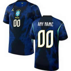 Men 00 Brazil National Team Custom 2026 Home Jersey 1