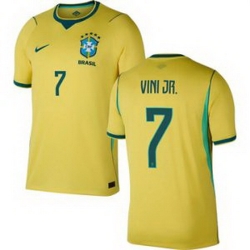 Men 7 Brazil National Team Vini Jr 2026 Home Jersey 1