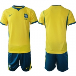 Men Brazil 2026 FIFA World Cup Yellow Home Soccer Jersey BLANK (2)