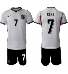 England FIFA World Cup 2026 White Soccer Jersey Bukayo Saka Bukayo Saka #7