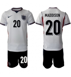 England FIFA World Cup 2026 White Soccer Jersey James Maddison #20 England FIFA World Cup 2026 White Soccer Jersey James Maddison #20