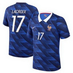 Men 17Maxence Lacroix France Jersey   2