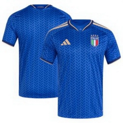 Men Italy National Team Blank Home Replica   1