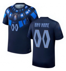 Men 00 Uruguay Blank Away Replica Jersey World   2