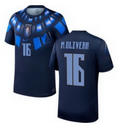 Men 16 Uruguay Mathias Olivera Away Replica Jersey World 2 Men 16 Uruguay Mathias Olivera Away Replica Jersey World 2