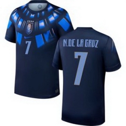 Men 7 Uruguay Nicolas de la Cruz Away Replica Jersey World   2