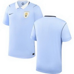 Men Men 0 Uruguay Blank Away Replica Jersey World   1