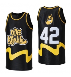 #42 WIZ KHALIFA BLACK BASKETBALL JERSEY