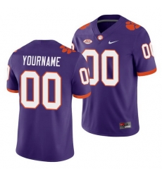 Clemson Tigers Custom Purple College Football Men'S Jersey