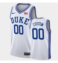 Duke Blue Devils Custom White Authentic Men'S Jersey