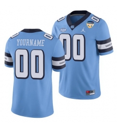 North Carolina Tar Heels Custom Carolina Blue 2021 Orange Bowl Game Jersey