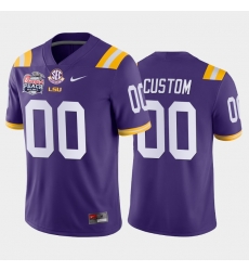 LSU Tiger Custom Purple Away Men'S Jersey