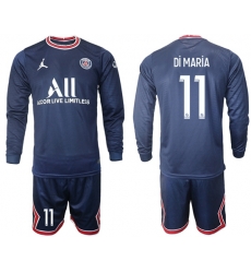 Men Paris Saint Germain Long Sleeve Soccer Jerseys 554